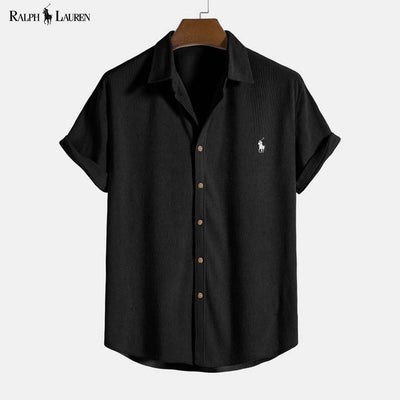 RL™ Chemise boutonnée à manches courtes en velours côtelé