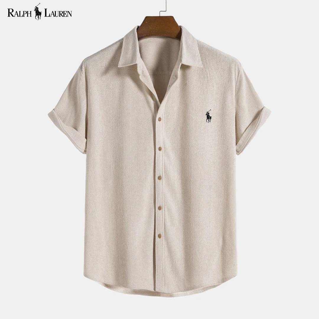 RL™ Chemise à manches courtes boutonnée en velours côtelé