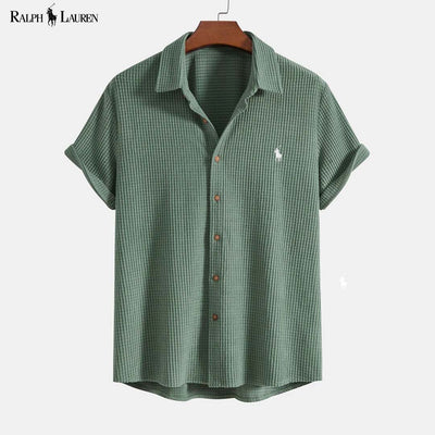 RL™ Chemise et short gaufrés à boutons