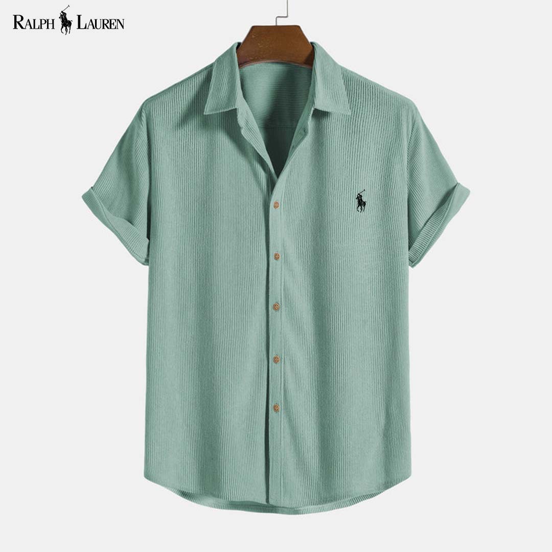 RL™ Chemise à manches courtes boutonnée en velours côtelé