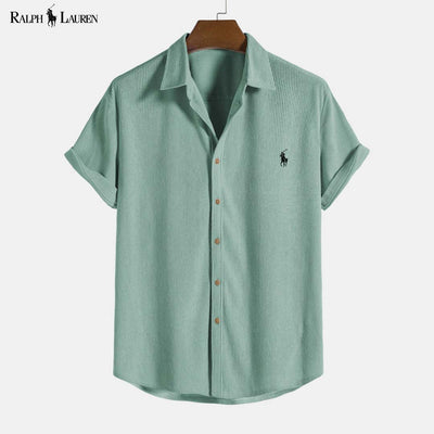 RL™ Chemise à manches courtes boutonnée en velours côtelé