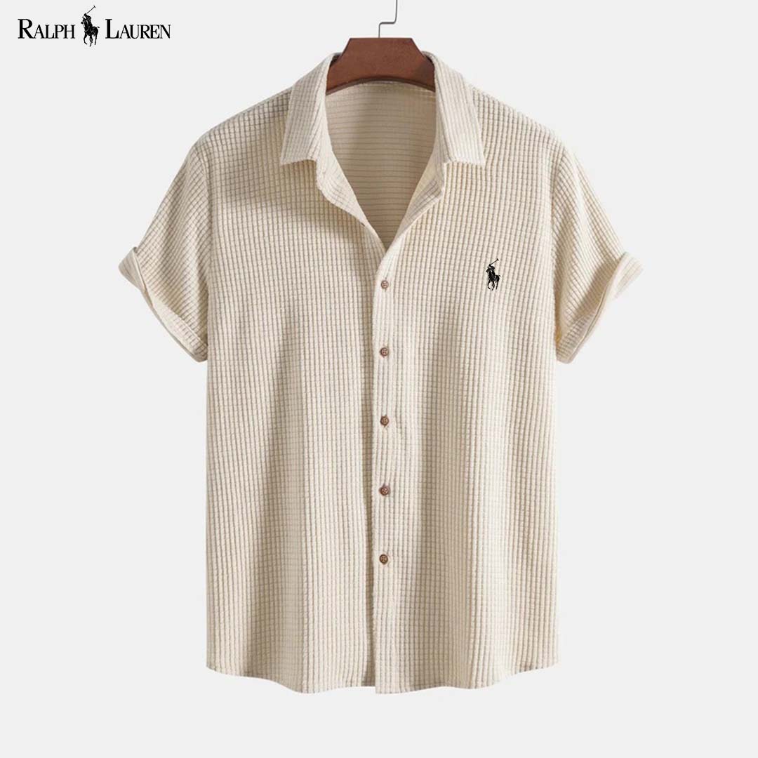 RL™ Chemise et short gaufrés à boutons