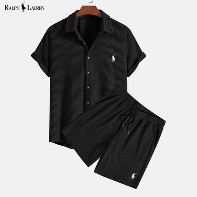 RL™ Chemise et short gaufrés à boutons