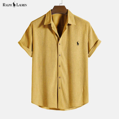 RL™ Chemise à manches courtes boutonnée en velours côtelé