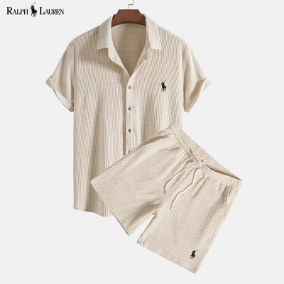 RL™ Chemise et short gaufrés à boutons