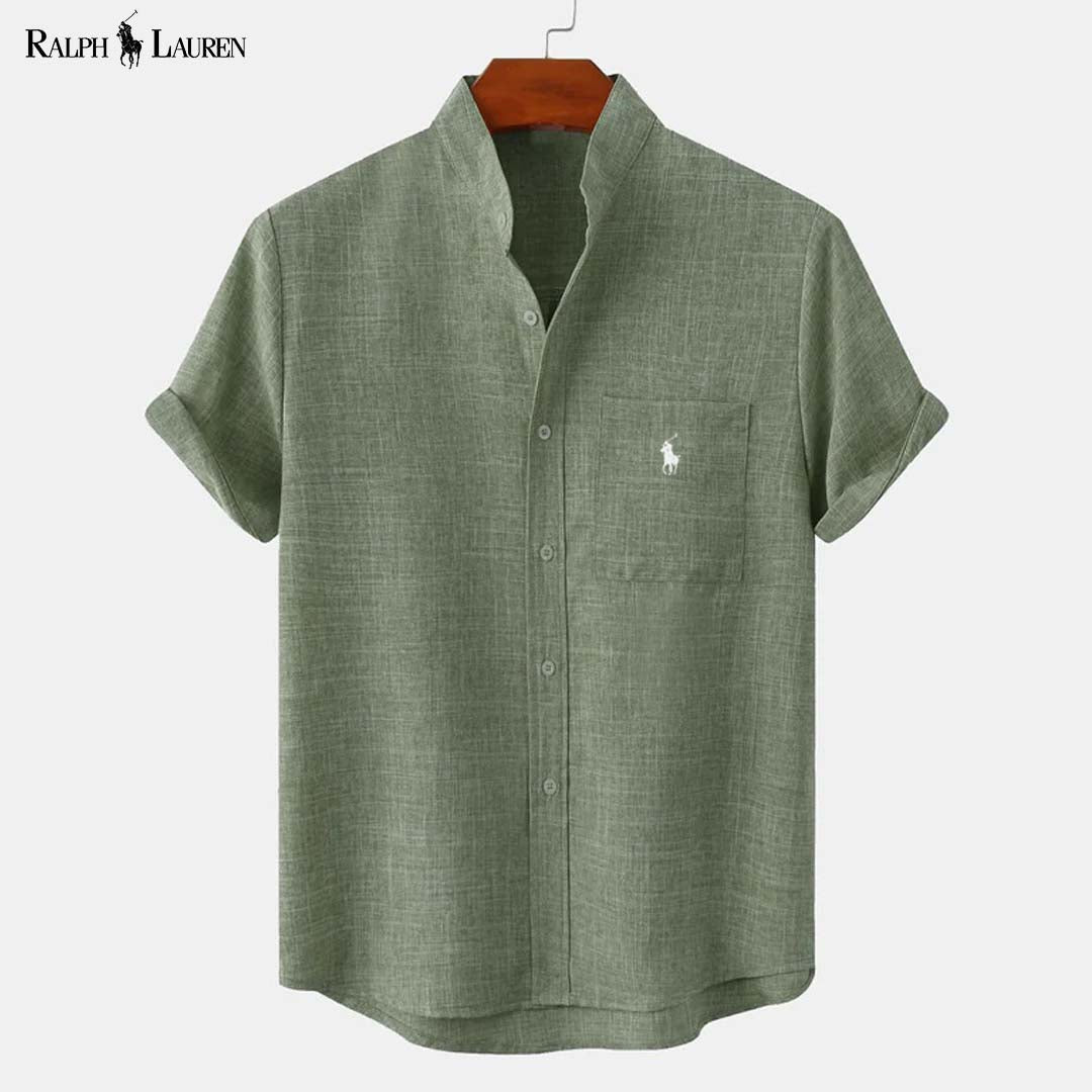 RL™ Chemise homme à col montant et poche