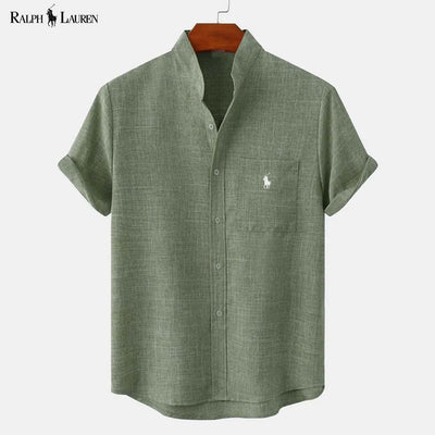 RL™ Chemise homme à col montant et poche
