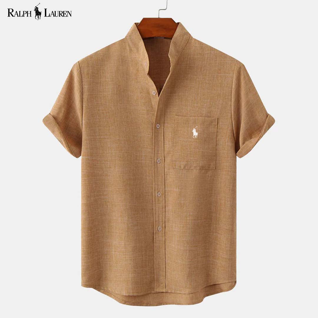 RL™ Chemise homme à col montant et poche