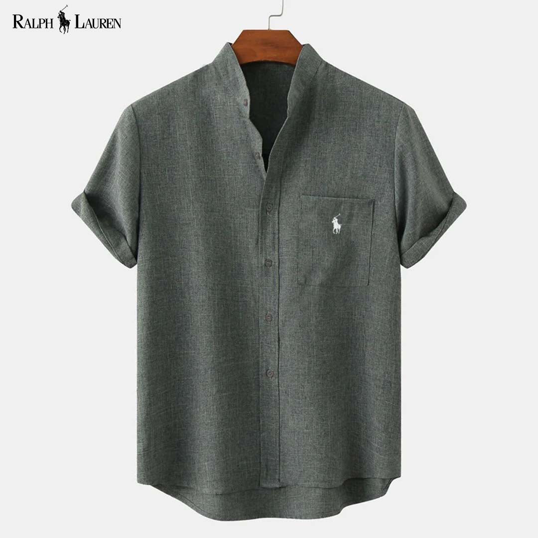 RL™ Chemise homme à col montant et poche