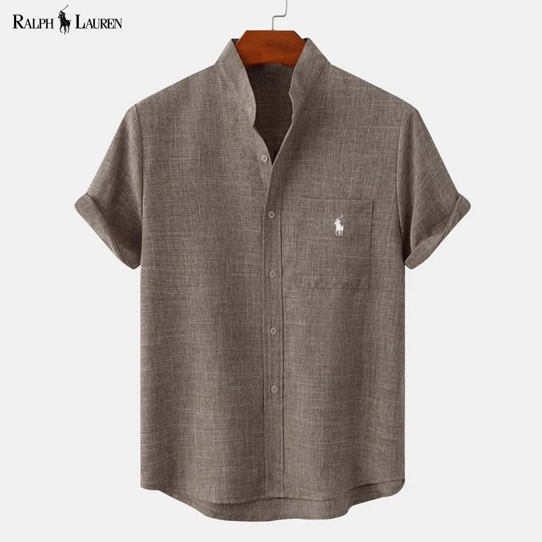 RL™ Chemise homme à col montant et poche