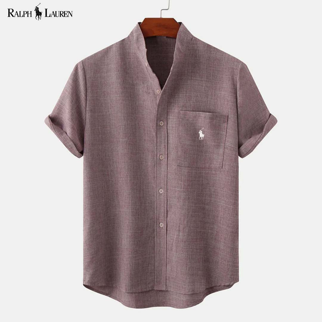 RL™ Chemise homme à col montant et poche