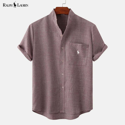 RL™ Chemise homme à col montant et poche
