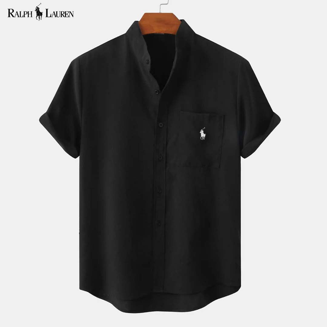 RL™ Chemise homme à col montant et poche