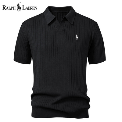 RL™ Polo en maille à rayures col en V