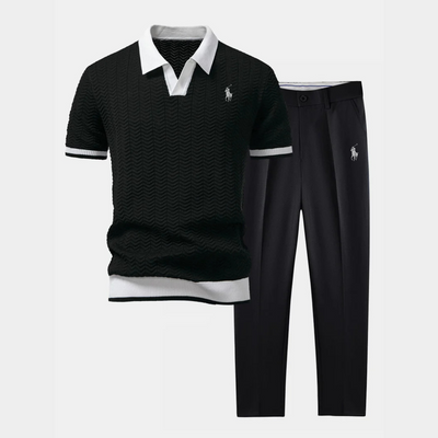 RL™ Ensemble polo col V et pantalon slim fuselé