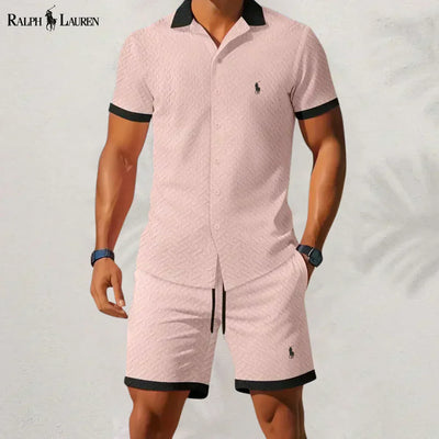 RL™ Ensemble chemise et pantalon à col contrasté